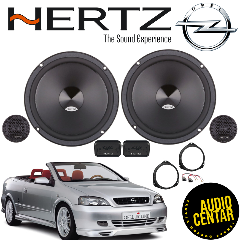 Opel Astra (G) Cabrio komplet zvučnika Hertz Dieci CS