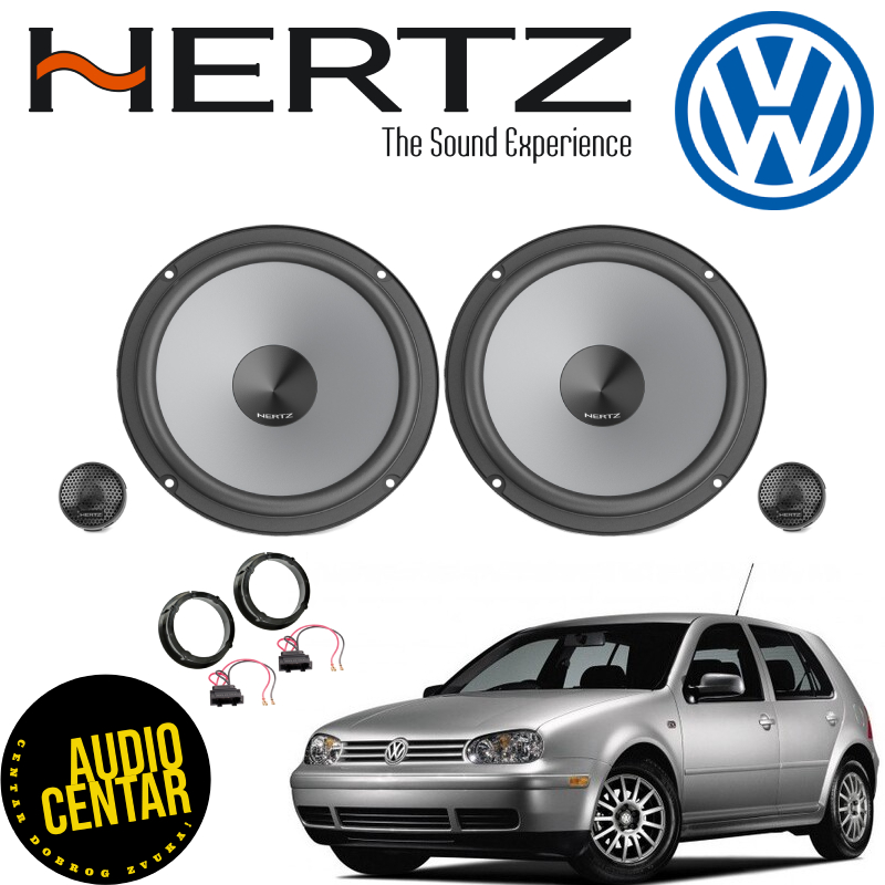 Volkswagen Golf 4 komplet zvučnika Hertz Uno CS