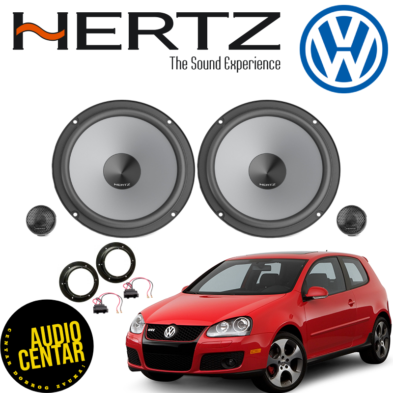 Volkswagen Golf 5 komplet zvučnika Hertz Uno CS