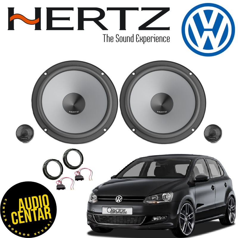 Volkswagen Polo 6R komplet zvučnika Hertz Uno CS