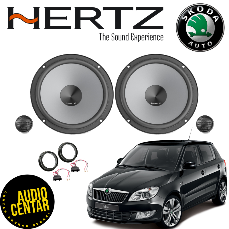 Škoda Fabia Mk2 komplet zvučnika Hertz Uno CS