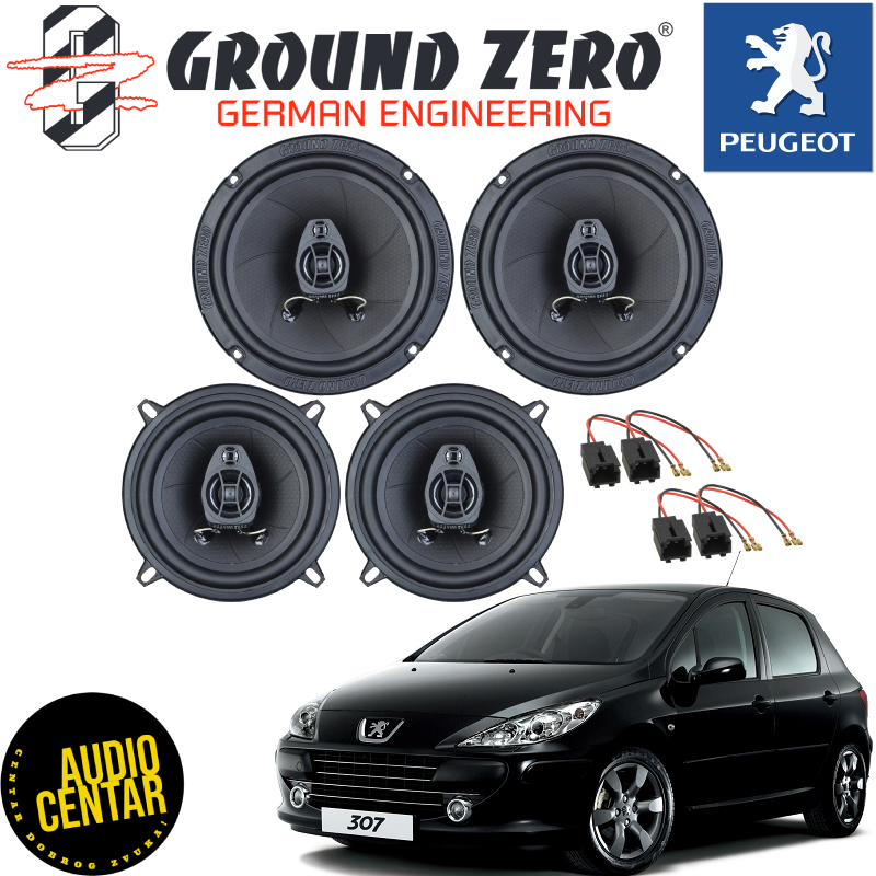 Peugeot 307 komplet zvučnika Ground Zero Iridium CX4