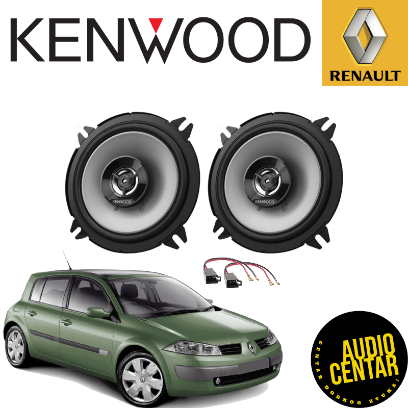 Renault Megane 2 komplet zvučnika Kenwood RGCX