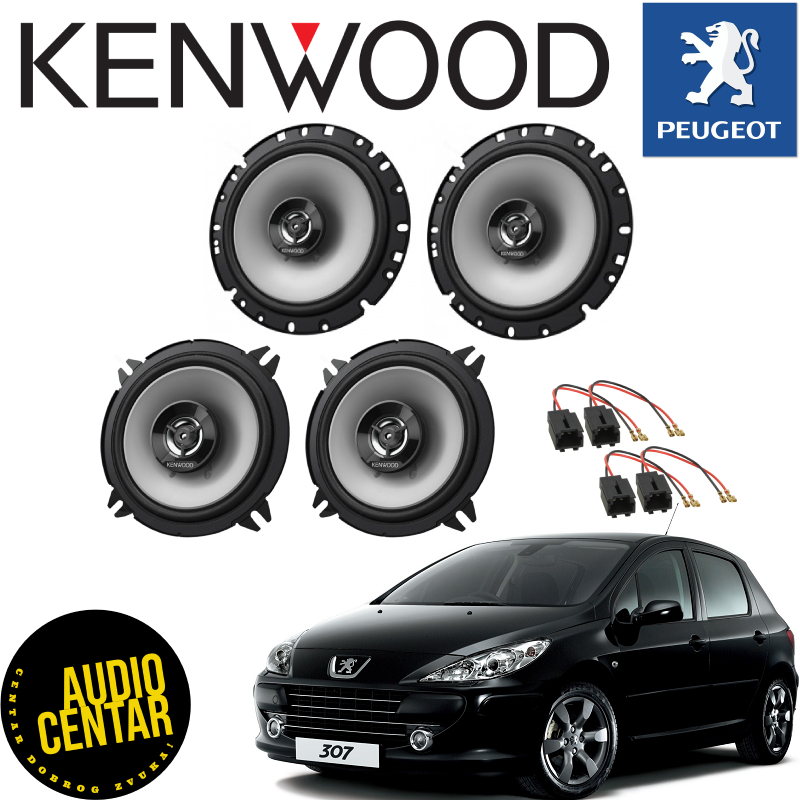Peugeot 307 komplet zvučnika Kenwood Stage CX-4