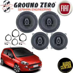 Prednji i zadnji zvucnici za Fiat EVO Grande Punto
