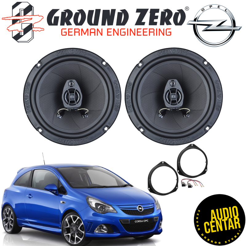 Opel Corsa (D) komplet zvučnika Ground Zero Iridium CX