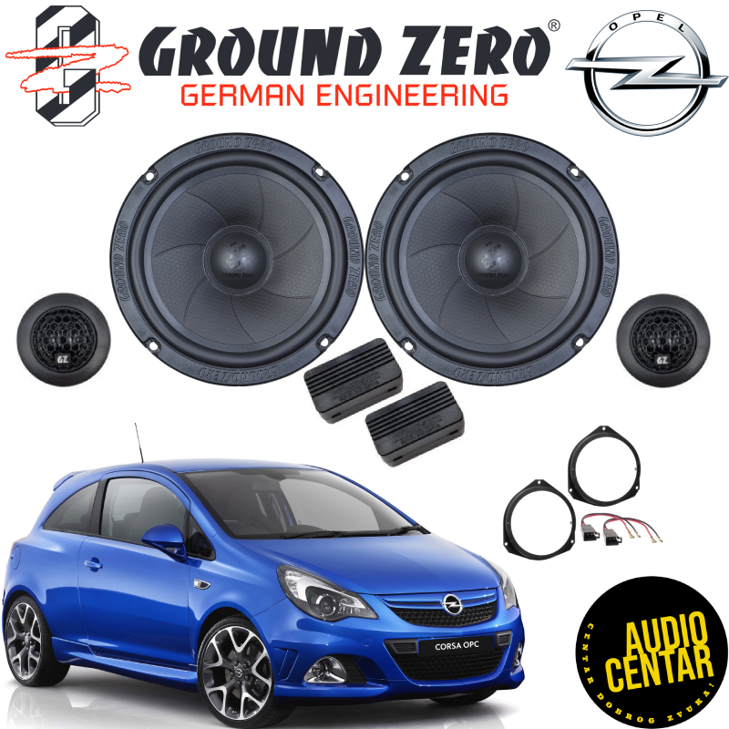 Opel Corsa (D) komplet zvučnika Ground Zero Iridium CS