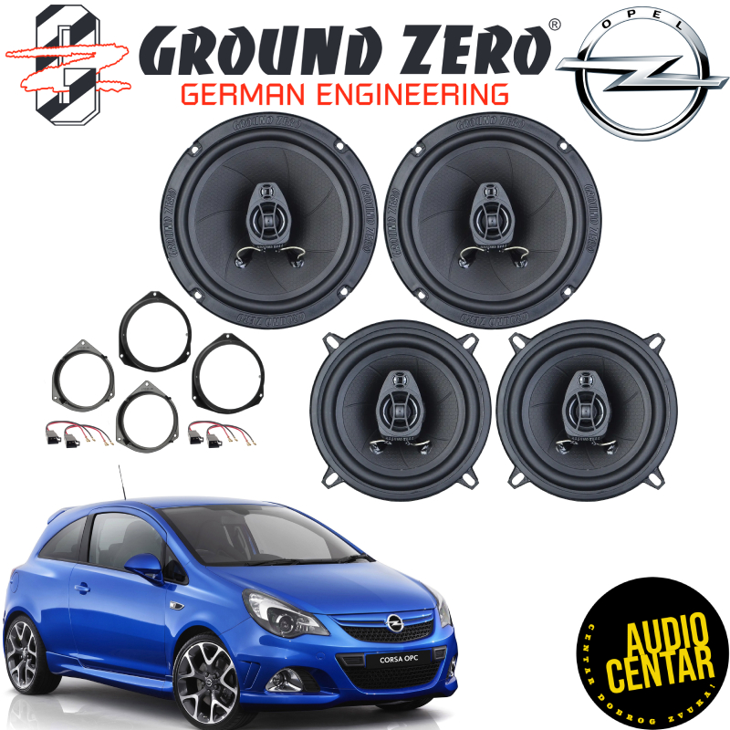 Opel Corsa (D) komplet zvučnika Ground Zero Iridium CX4130