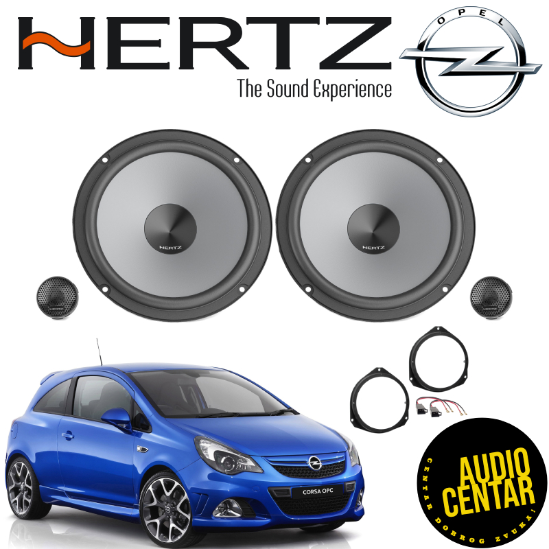 Opel Corsa (D) komplet zvučnika Hertz Uno CS