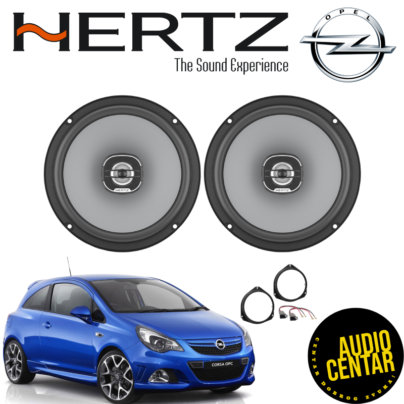 Opel Corsa (D) komplet zvučnika Hertz Uno CX