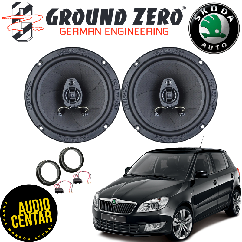 Škoda Fabia 2 komplet zvučnika Ground Zero Iridium CX