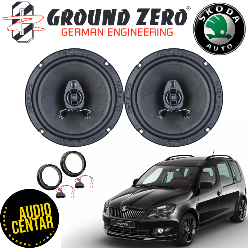 Škoda Roomster komplet zvučnika Ground Zero Iridium CX