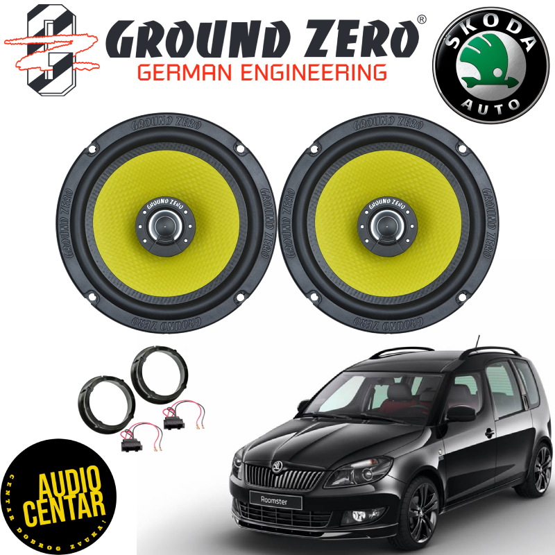 Škoda Roomster komplet zvučnika Ground Zero Titanium CX