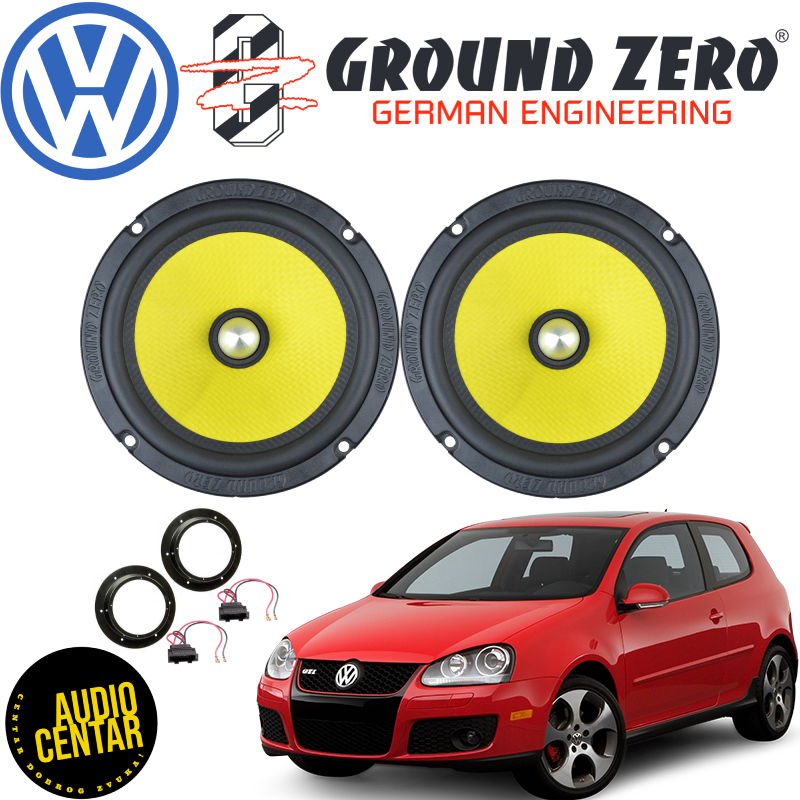 Volkswagen Golf 5 komplet zvučnika Ground Zero Titanium CSM