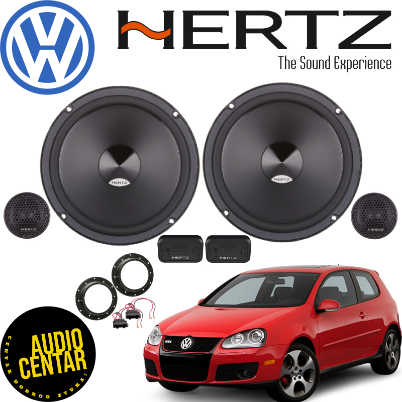 Volkswagen Golf 5 komplet zvučnika Hertz Dieci CS