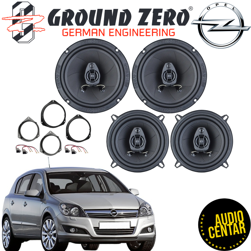 Opel Astra (H) komplet zvučnika Ground Zero Iridium CX4130