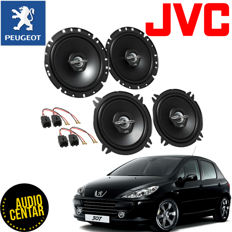 Peugeot 307 komplet zvučnika JVC CS-J CX-4