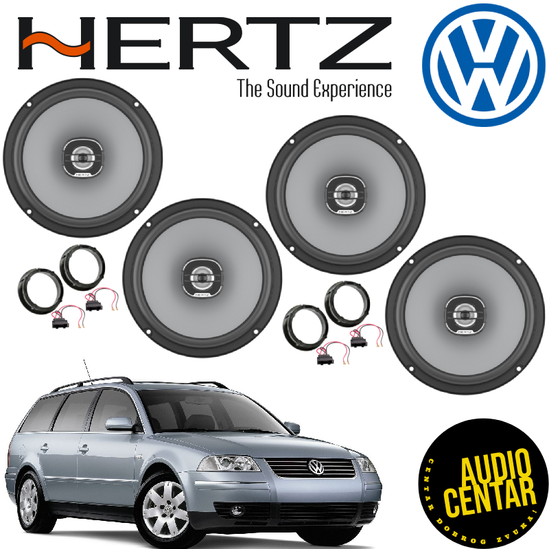 Volkswagen Passat B5.5 komplet zvučnika Hertz Uno CX4