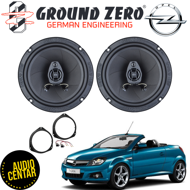 Opel Tigra (B) komplet zvučnika Ground Zero Iridium CX