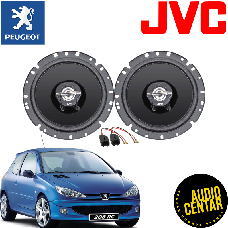 Peugeot 206 komplet zvučnici JVC CS-J CX