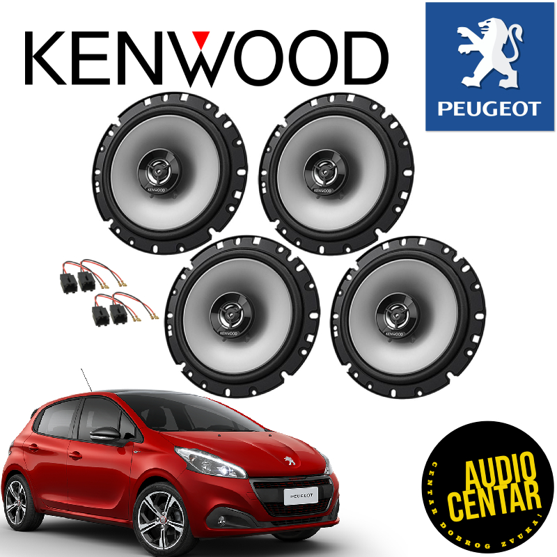 Peugeot 208 komplet zvučnika Kenwood Stage CX4
