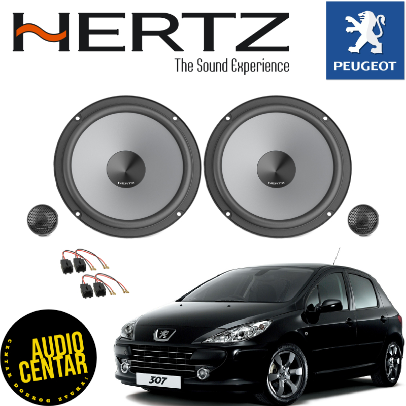 Peugeot 307 komplet zvučnika Hertz Uno CS