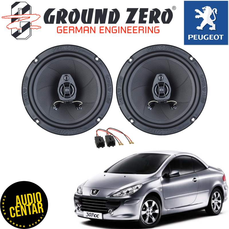 Peugeot 307CC komplet zvučnika Ground Zero Iridium CX