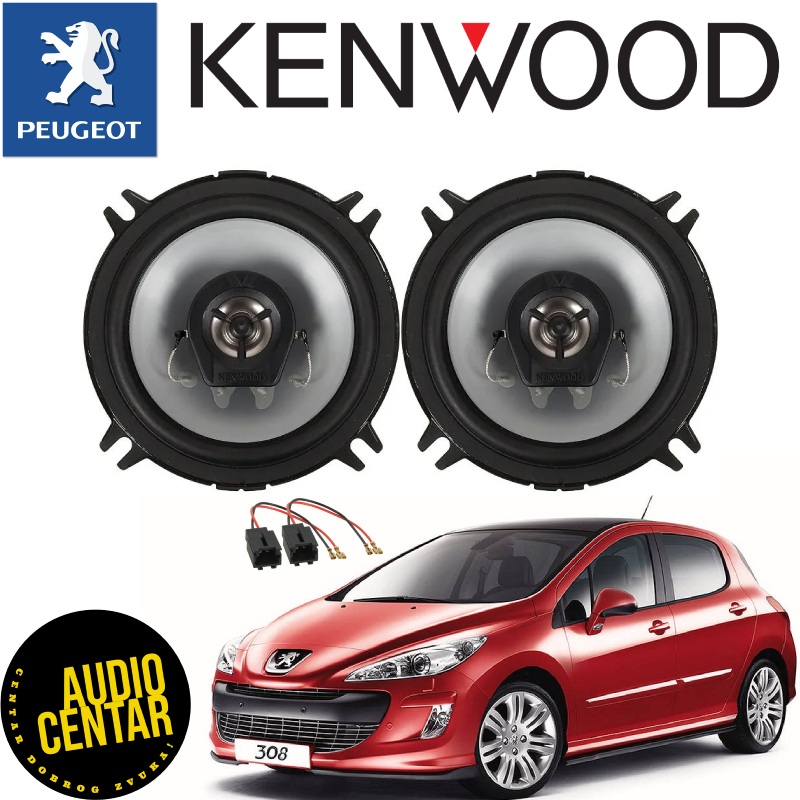 Peugeot 308 komplet zvučnici Kenwood RGCX