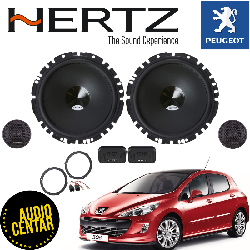 Peugeot 308 komplet zvučnika Hertz Dieci CS