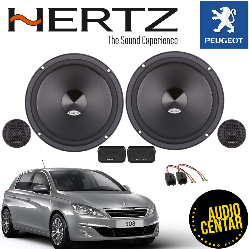 Peugeot 308 komplet zvučnika Hertz Dieci CS