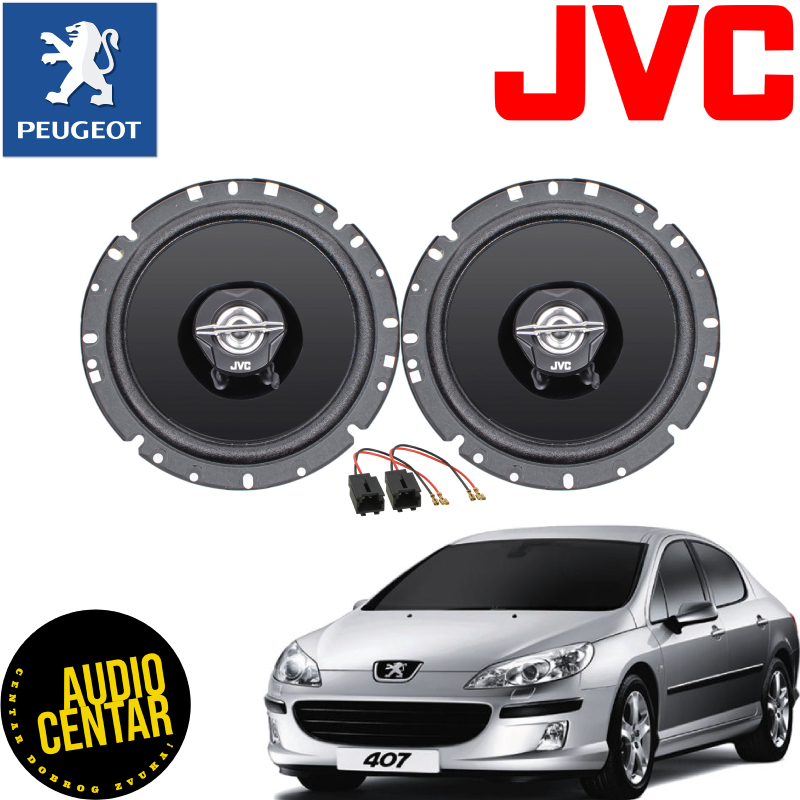 Peugeot 407 komplet zvučnici JVC CS-J CX