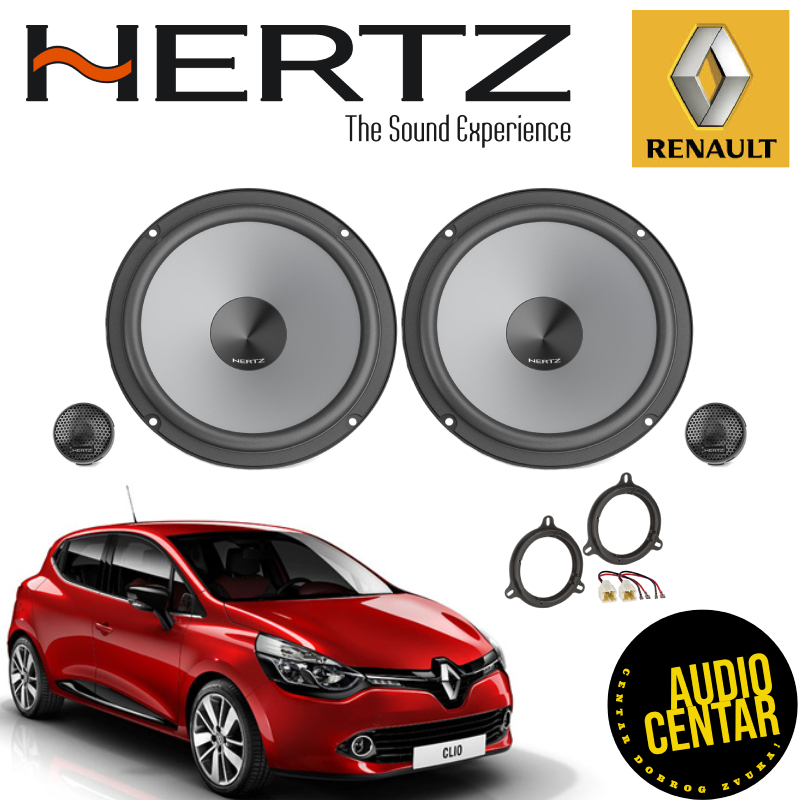 Renault Clio 4 komplet zvučnika Hertz Uno CS