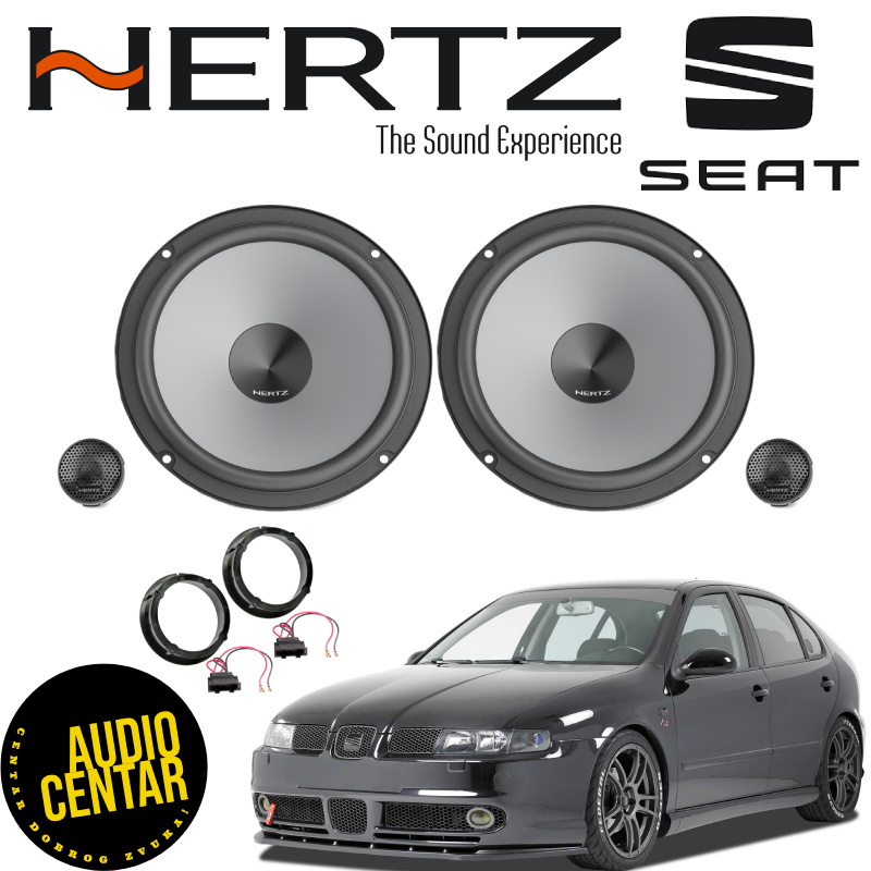 Seat Leon 1M komplet zvučnika Hertz Uno CS