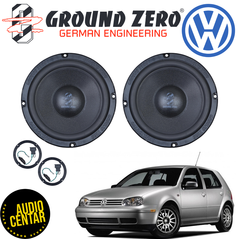 Volkswagen Golf 4 komplet zvučnika Ground Zero GZCS 165VW