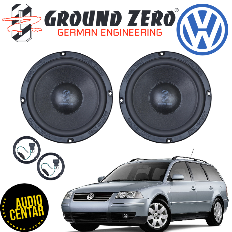 Volkswagen Passat B5.5 komplet zvučnika Ground Zero GZCS 165VW