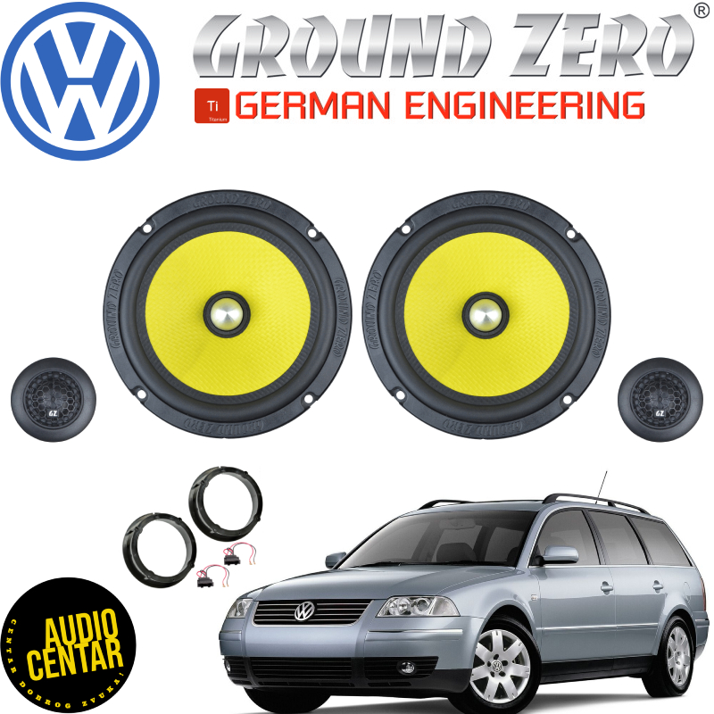 Volkswagen Passat B5.5 komplet zvučnika Ground Zero Titanium CS2