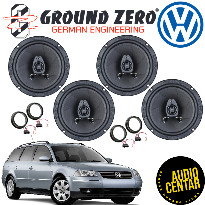 Volkswagen Passat B5.5 komplet zvučnika Ground Zero Iridium CX4