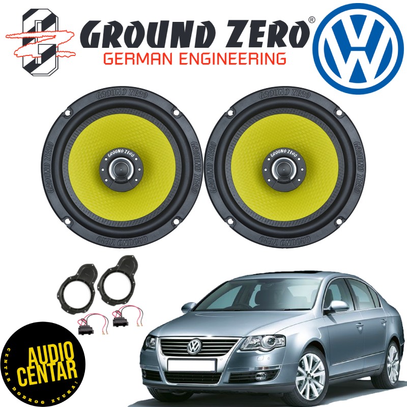 Volkswagen Passat B6 komplet zvučnika Ground Zero Titanium CX