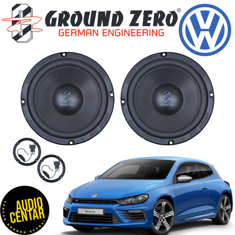Volkswagen Scirocco komplet zvučnika Ground Zero GZCS 165VW