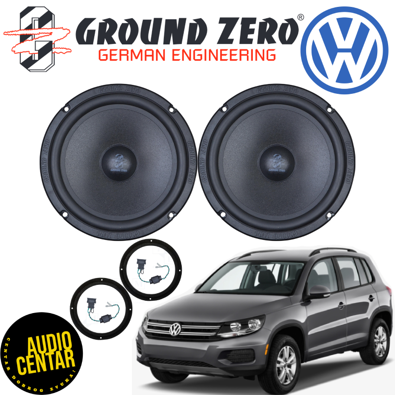 Volkswagen Tiguan komplet zvučnika Ground Zero GZCS 200VW