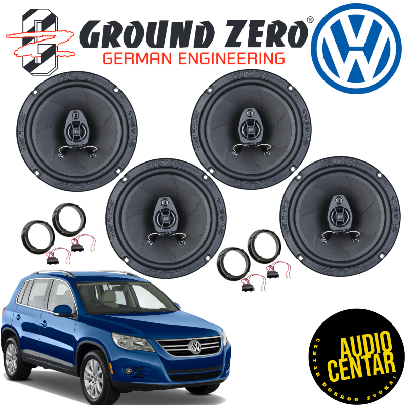 Volkswagen Tiguan 1 komplet zvučnika Ground Zero Iridium CX4