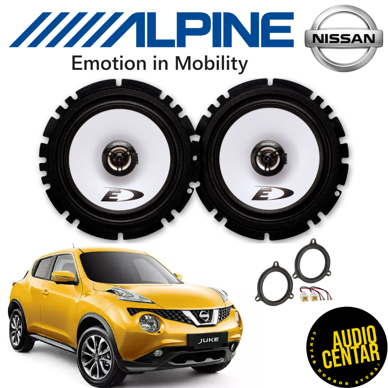 Nissan Juke komplet zvučnika Alpine SXE CX