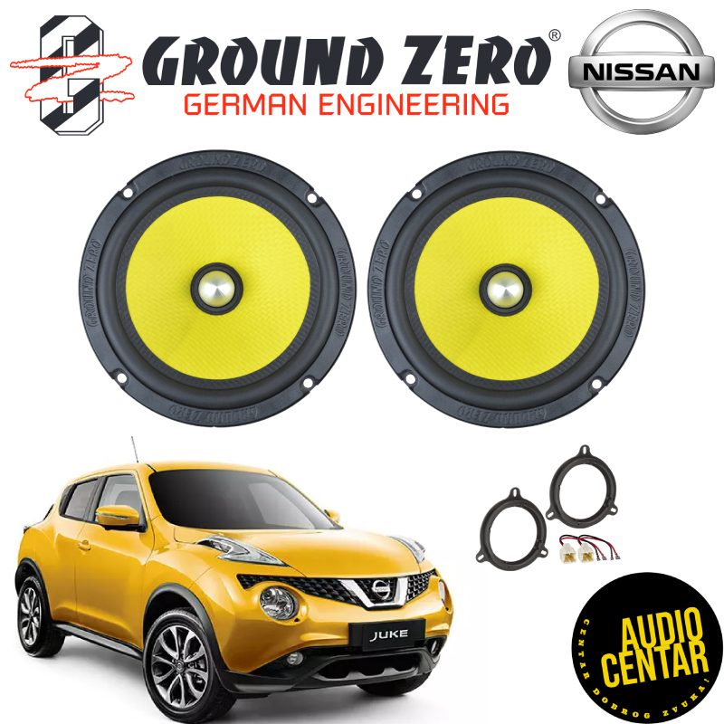 Nissan Juke komplet zvučnika Ground Zero Titanium CSM