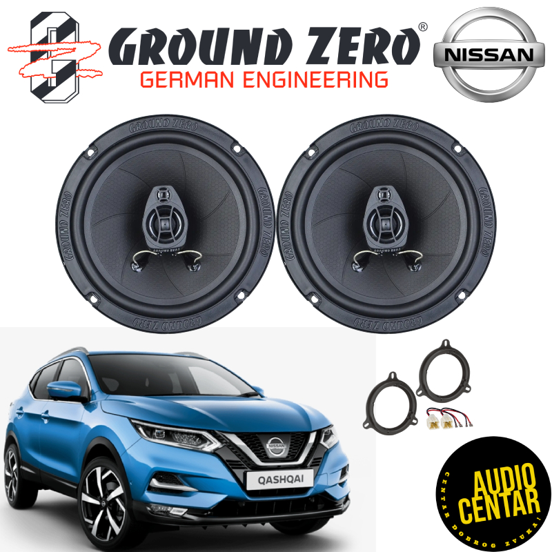 Nissan Qashqai komplet zvučnika Ground Zero Iridium CX