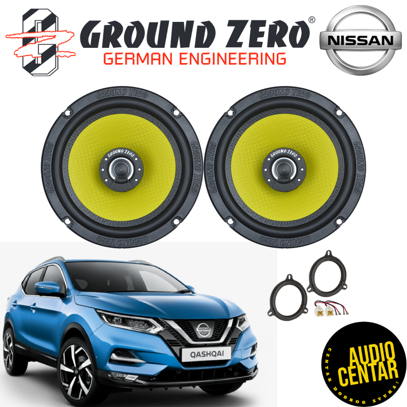Nissan Qashqai komplet zvučnika Ground Zero Titanium CX