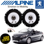 Peugeot 207CC komplet zvučnika Alpine SXE CX