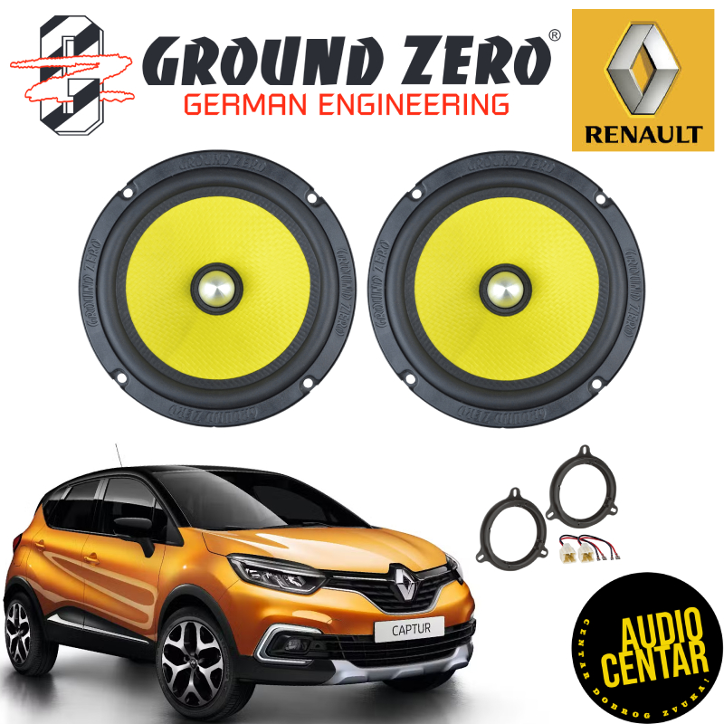 Renault Captur komplet zvučnika Ground Zero Titanium CSM