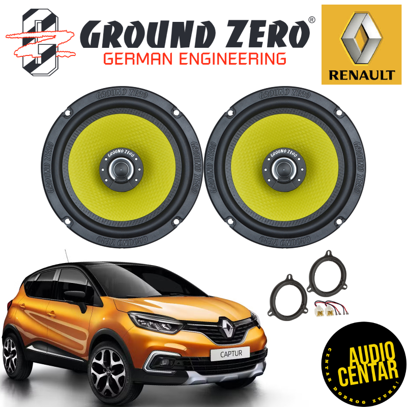 Renault Captur komplet zvučnika Ground Zero Titanium CX