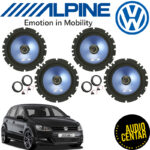 Volkswagen Polo 6R komplet zvučnika Alpine SXEB CX4