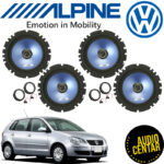 Volkswagen Polo 9N komplet zvučnika Alpine SXEB CX4